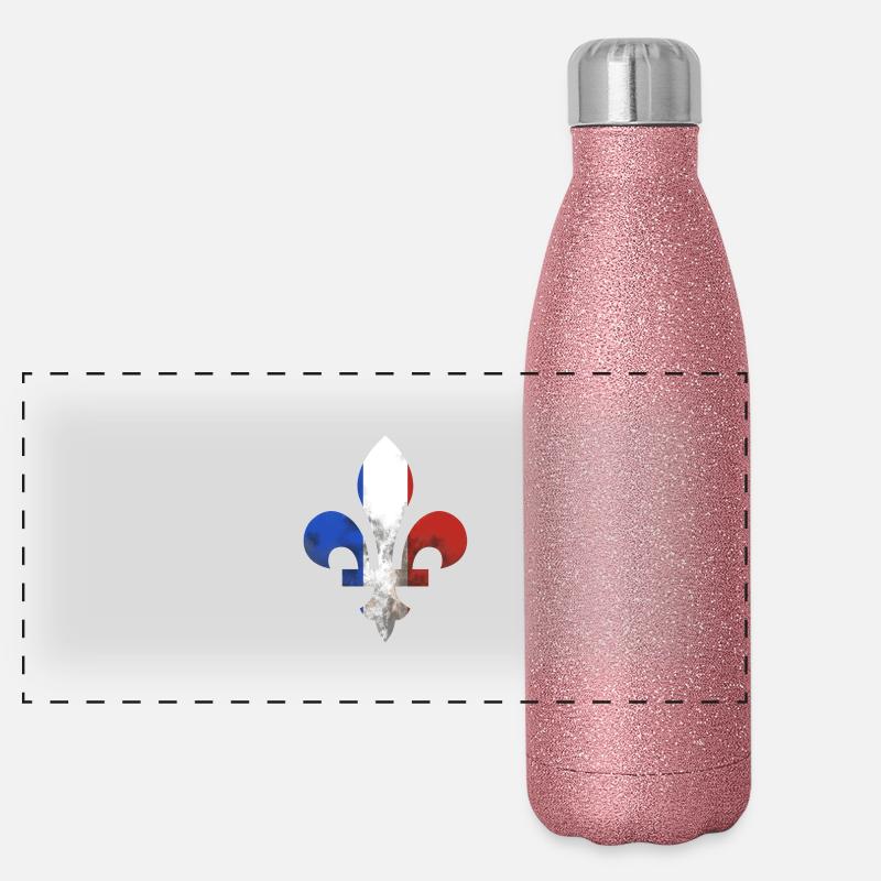 lysdirt Gourde isotherme panoramique pailletée 500 ml