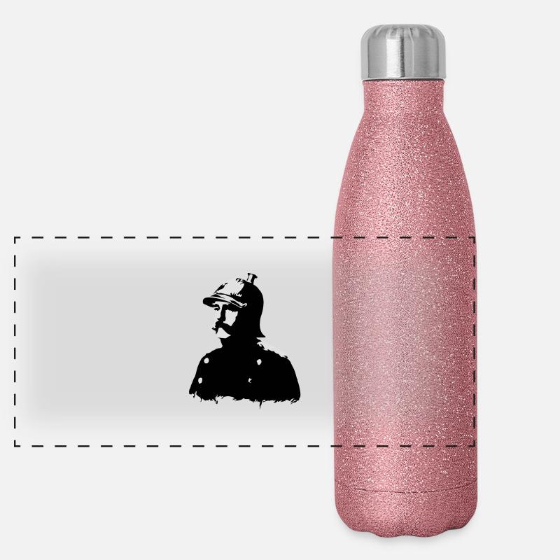 Otto von Bismarck (bicolore) Gourde isotherme panoramique pailletée 500 ml