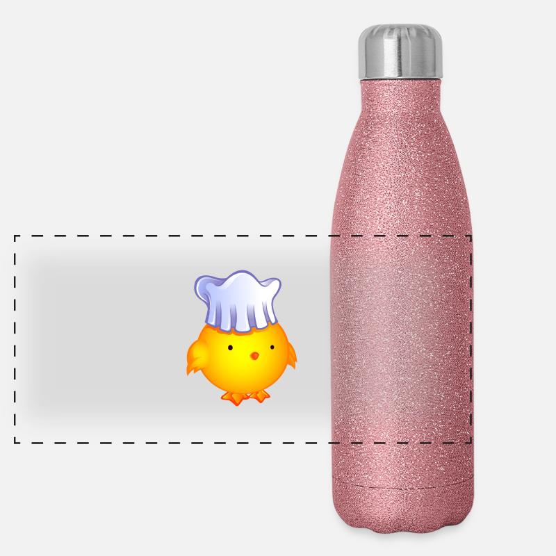 poussin cuisinier.png Gourde isotherme panoramique pailletée 500 ml