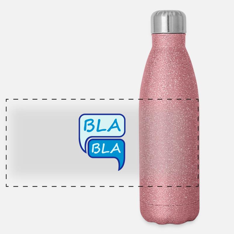 Bla Bla Design Gourde isotherme panoramique pailletée 500 ml
