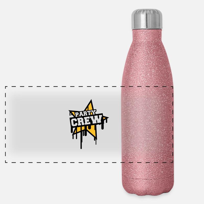 Party Crew Panoramic Glitter Thermal Bottle 500 ml