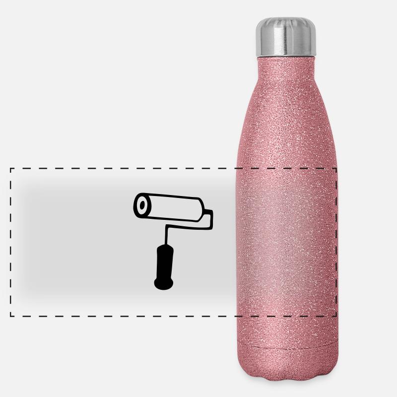rouleau de peinture Gourde isotherme panoramique pailletée 500 ml
