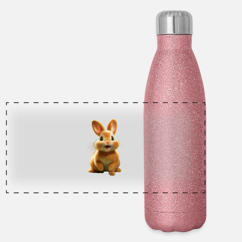 Osterhase Panorama Glitzer Isolierflasche 500 ml