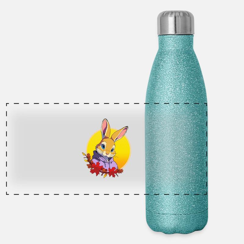 Conception de lapin Gourde isotherme panoramique pailletée 500 ml