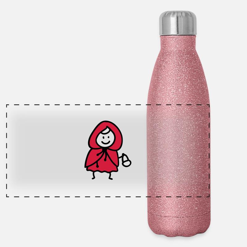 Rotkäppchen 3 Panorama Glitzer Isolierflasche 500 ml