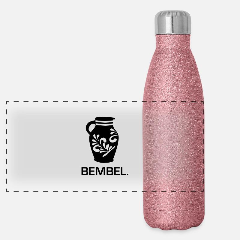 Frankfurt Bembel Panorama Glitzer Isolierflasche 500 ml