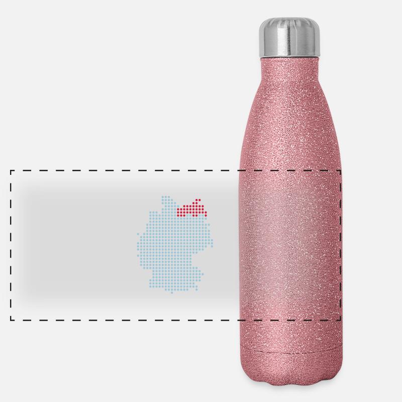 Mecklembourg-Poméranie occidentale Gourde isotherme panoramique pailletée 500 ml