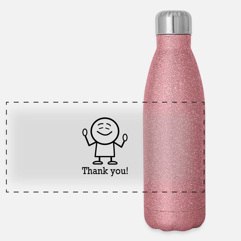 thank you ! Panorama Glitzer Isolierflasche 500 ml