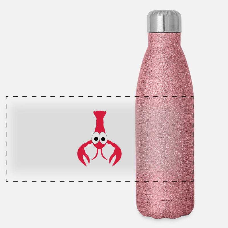 lobster Panoramic Glitter Thermal Bottle 500 ml