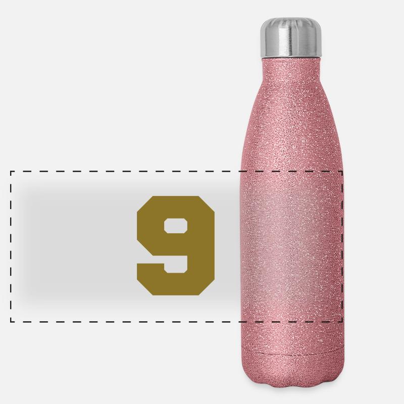 9 Panorama Glitzer Isolierflasche 500 ml