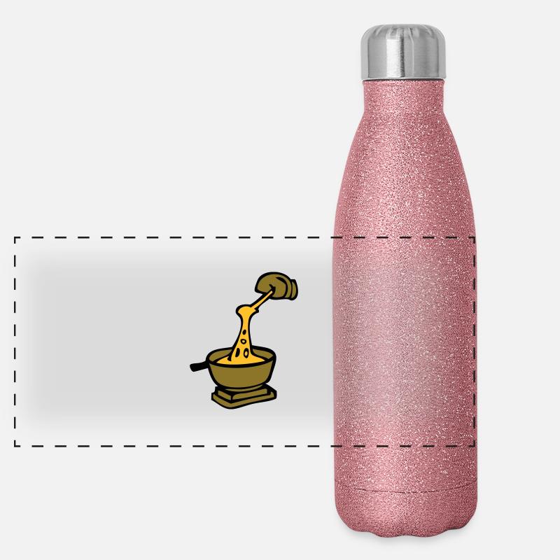 cheese Swiss culinary specialty fondue Panoramic Glitter Thermal Bottle 500 ml