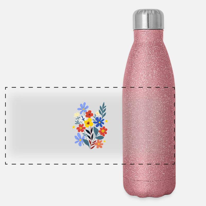 Le pouvoir des fleurs Gourde isotherme panoramique pailletée 500 ml