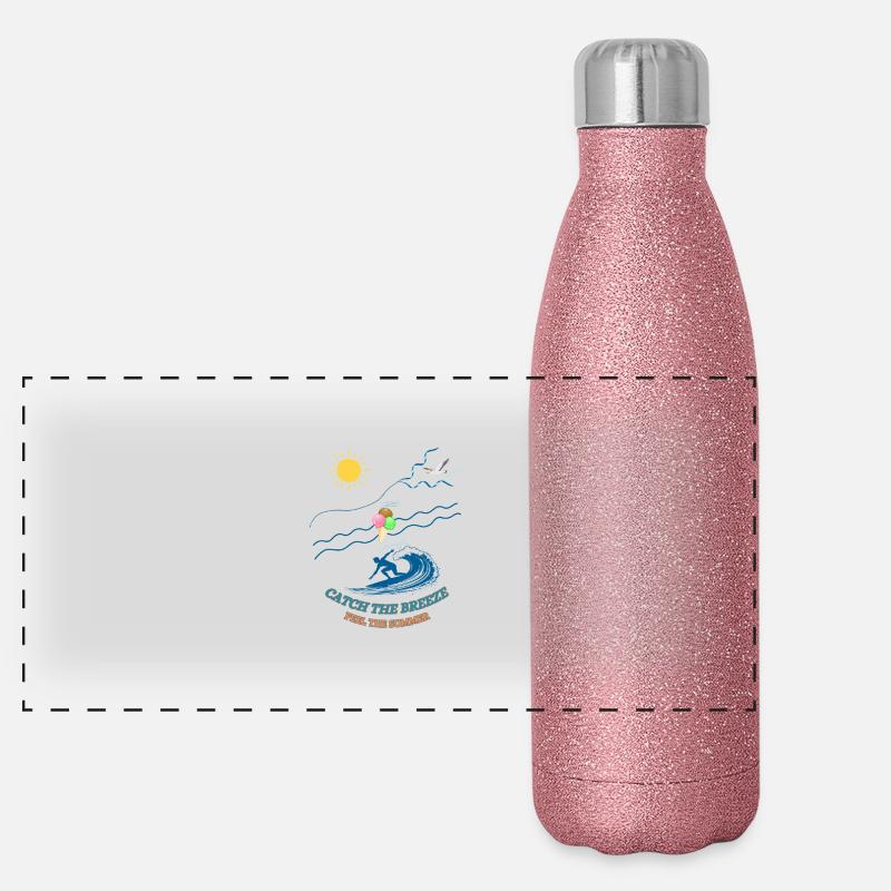 Sommerfeeling Panorama Glitzer Isolierflasche 500 ml