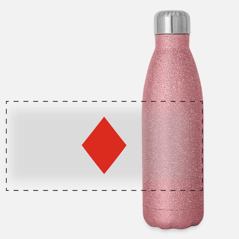 Poker Gourde isotherme panoramique pailletée 500 ml