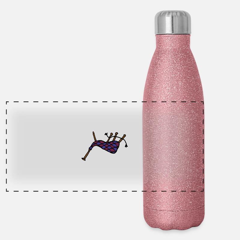 Dudelsack Panorama Glitzer Isolierflasche 500 ml
