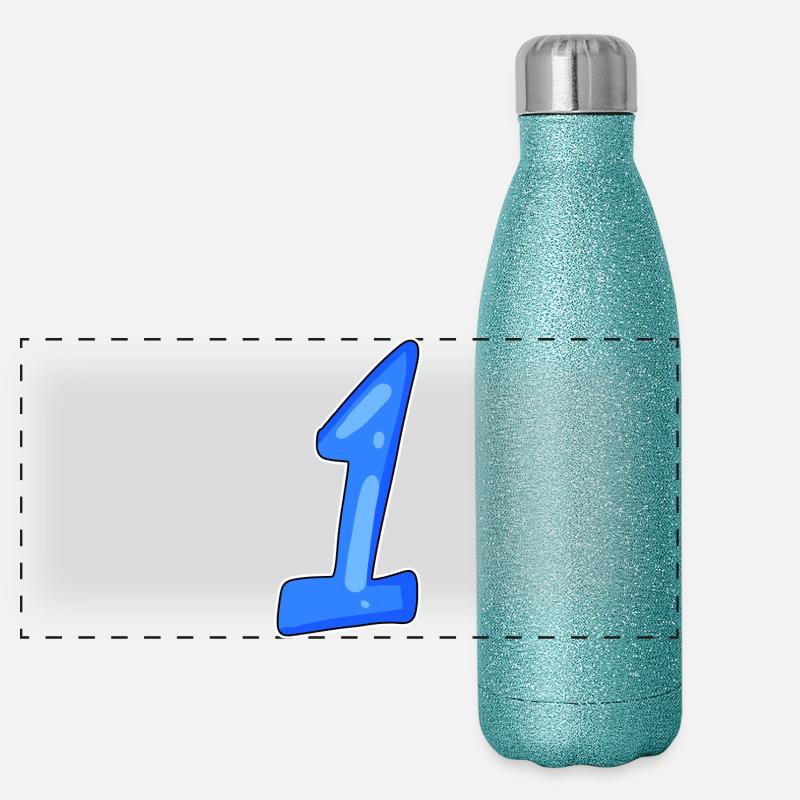 1 gewinner Panorama Glitzer Isolierflasche 500 ml