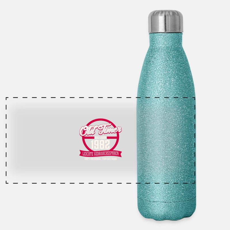 Oldtimer - Baujahr 1982 - Topzustand - DE Panorama Glitzer Isolierflasche 500 ml