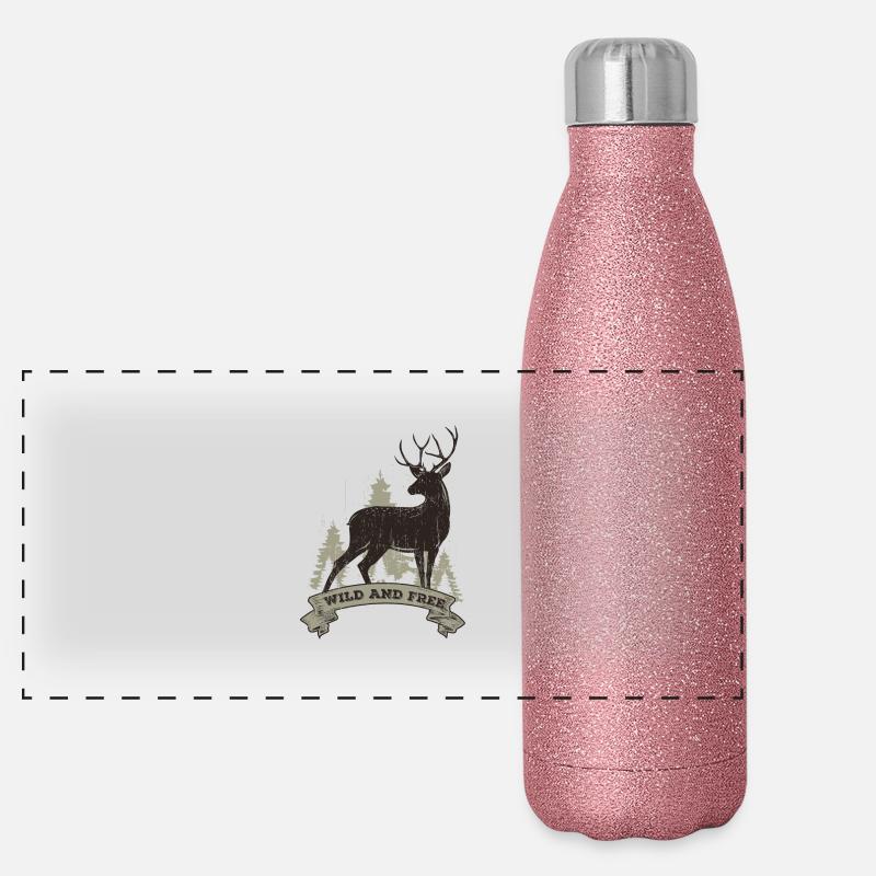 Wild and free Panoramic Glitter Thermal Bottle 500 ml