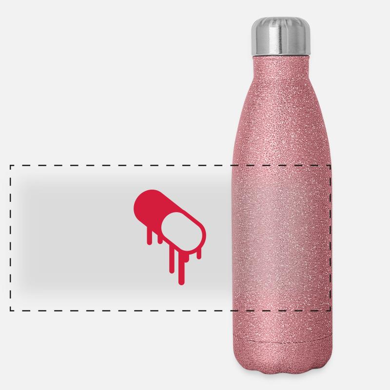 Medicine Pill Panoramic Glitter Thermal Bottle 500 ml