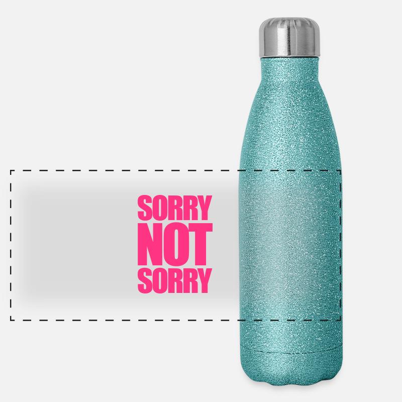 Not Sorry Panorama Glitzer Isolierflasche 500 ml