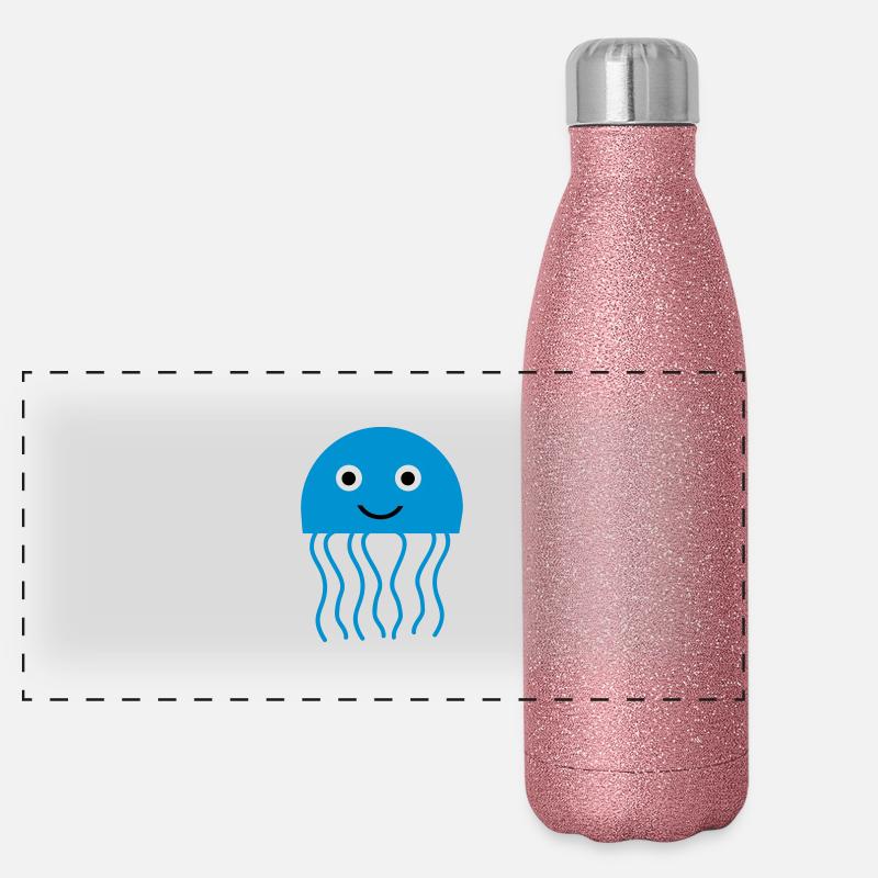 qualle_01 Gourde isotherme panoramique pailletée 500 ml