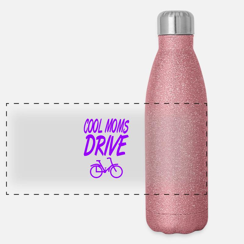 Fahrrad Panorama Glitzer Isolierflasche 500 ml