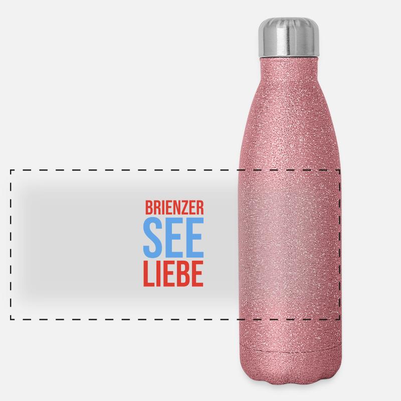 Lake Brienz Love Panoramic Glitter Thermal Bottle 500 ml