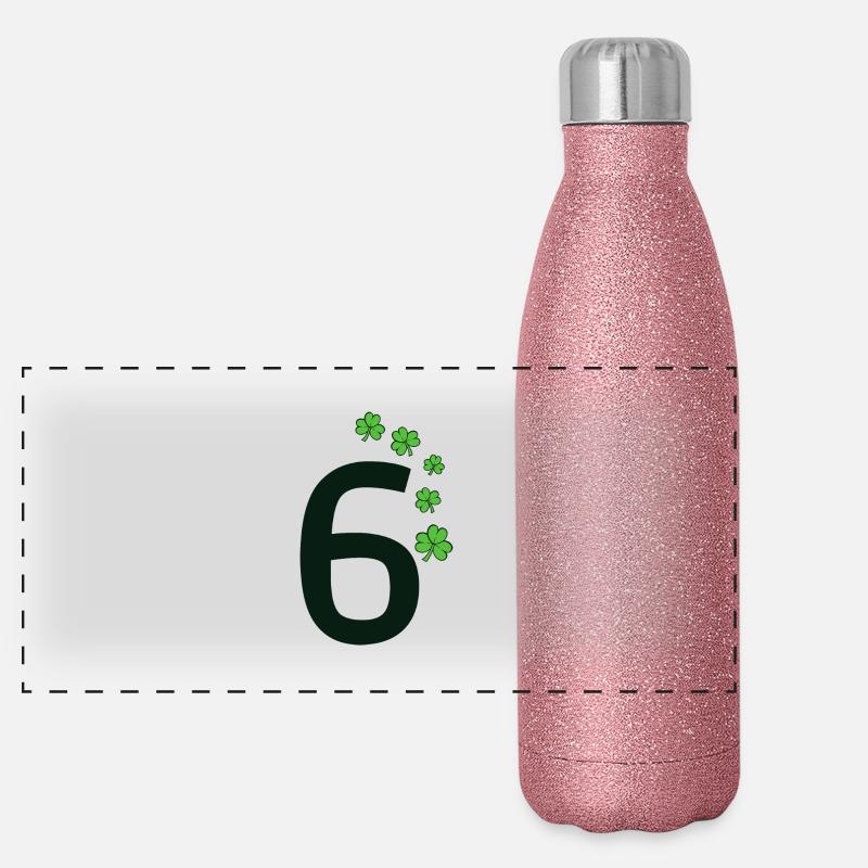 6 Gourde isotherme panoramique pailletée 500 ml