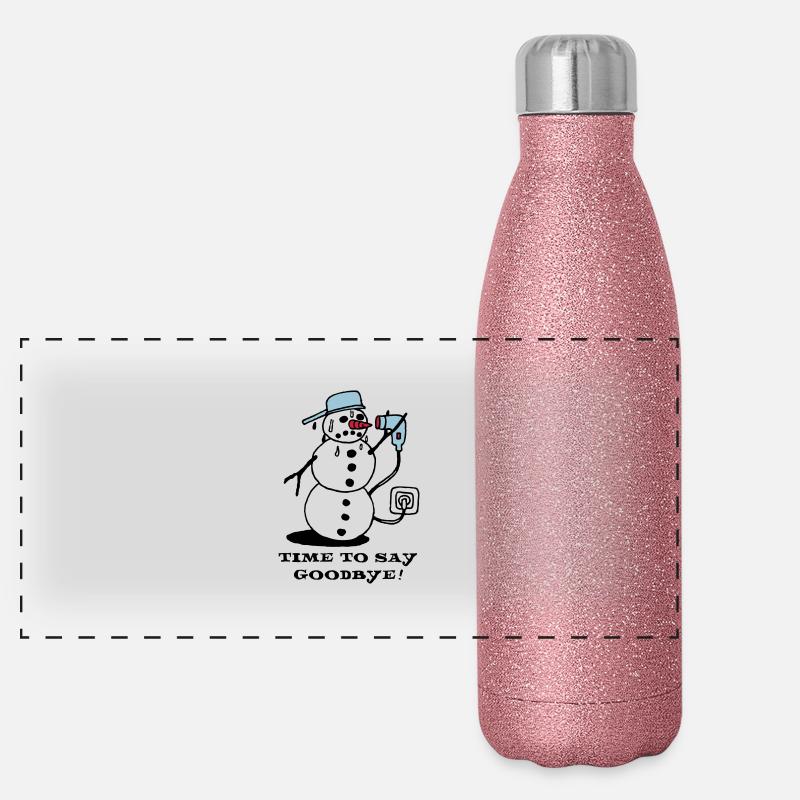 winter_ade_weiss Panoramic Glitter Thermal Bottle 500 ml