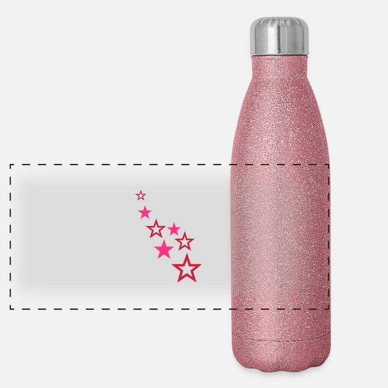 stars Panoramic Glitter Thermal Bottle 500 ml