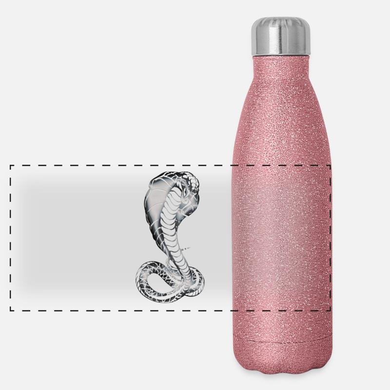 Cobra royal Gourde isotherme panoramique pailletée 500 ml
