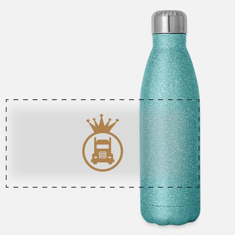 Routier / Chauffeur Poids-lourd / Camion / Gourde isotherme panoramique pailletée 500 ml
