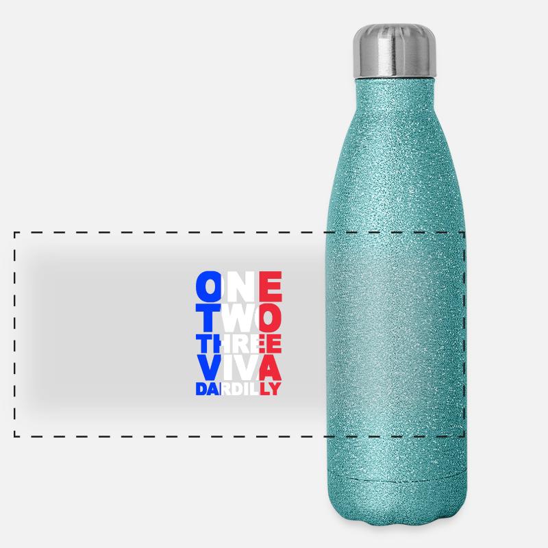 ONE TWO THREE VIVA DARDILLY Gourde isotherme panoramique pailletée 500 ml