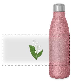 maigloeckchen 2 6 - Panorama Glitzer Isolierflasche 500 ml - Pink Glitzer - Vorne
