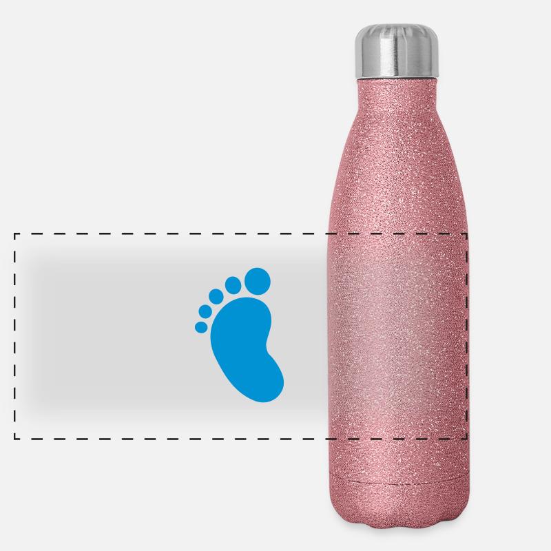 Bébé pied Gourde isotherme panoramique pailletée 500 ml