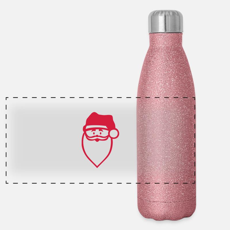 le père noël Gourde isotherme panoramique pailletée 500 ml