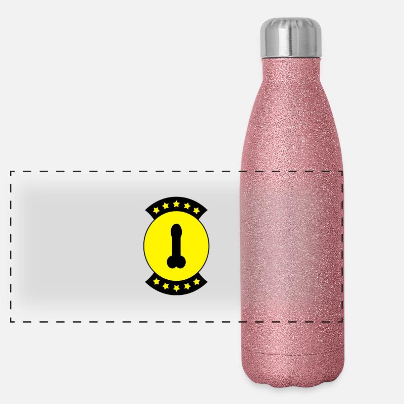 Insigne de pénis 2C. Gourde isotherme panoramique pailletée 500 ml