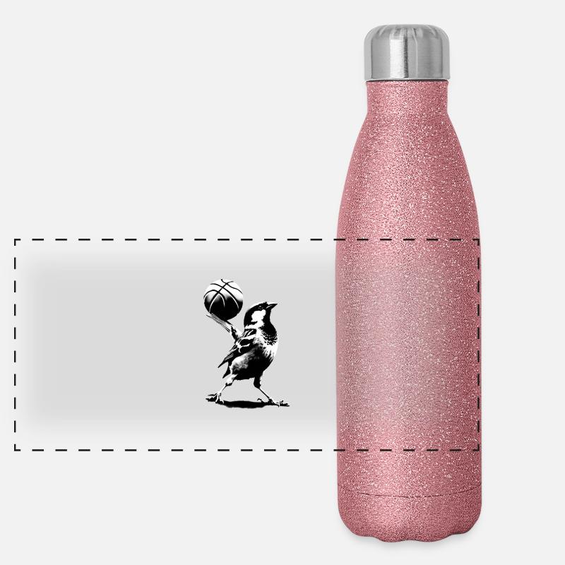 Ulmer SSV Spatz Basketball Panoramic Glitter Thermal Bottle 500 ml