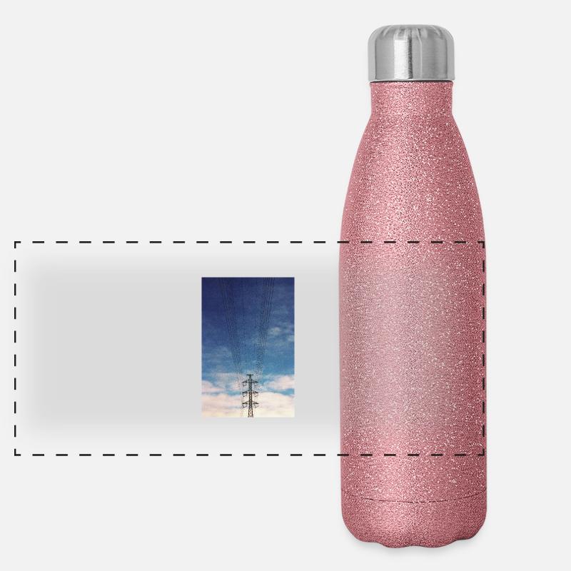 Lignes électriques Gourde isotherme panoramique pailletée 500 ml