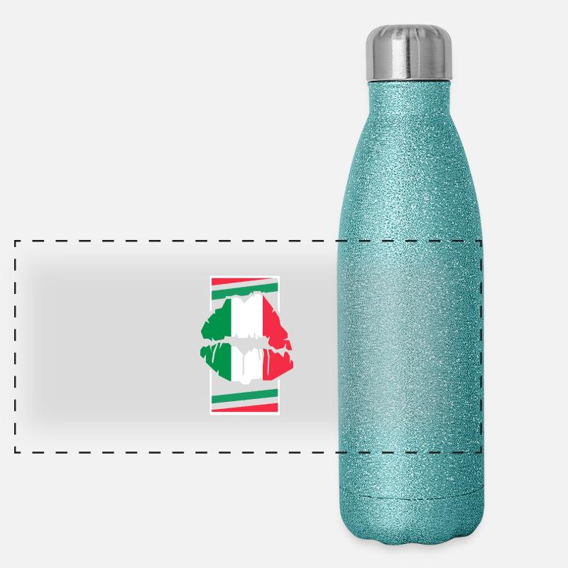 Italie Gourde isotherme panoramique pailletée 500 ml