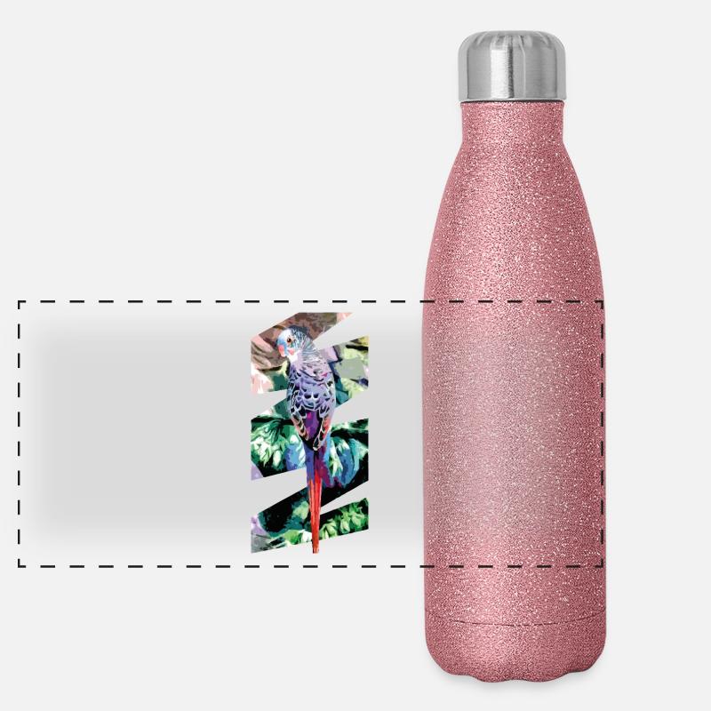 Perruque Gourde isotherme panoramique pailletée 500 ml