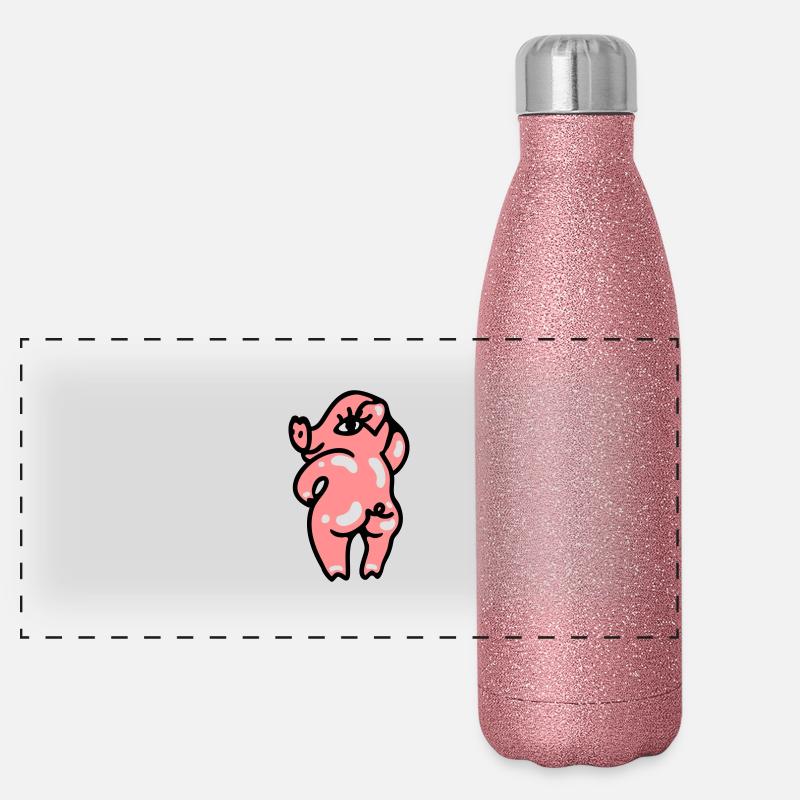 Sexy salope 3 Gourde isotherme panoramique pailletée 500 ml