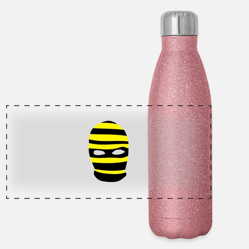 Sturmhaube Panorama Glitzer Isolierflasche 500 ml
