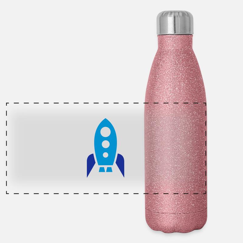 Vaisseau spatial Gourde isotherme panoramique pailletée 500 ml
