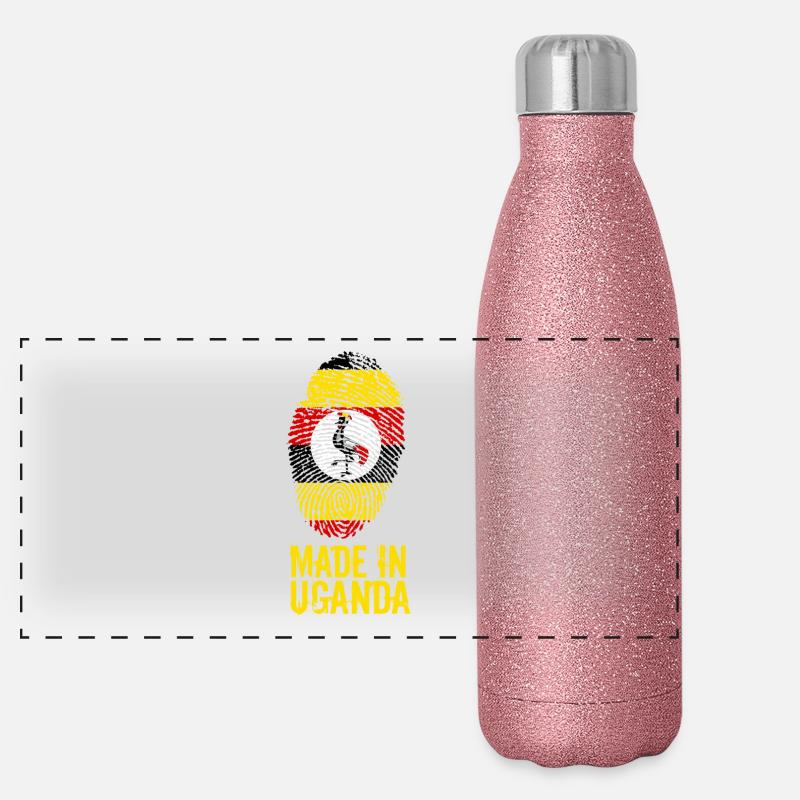 Made In Uganda Panorama Glitzer Isolierflasche 500 ml