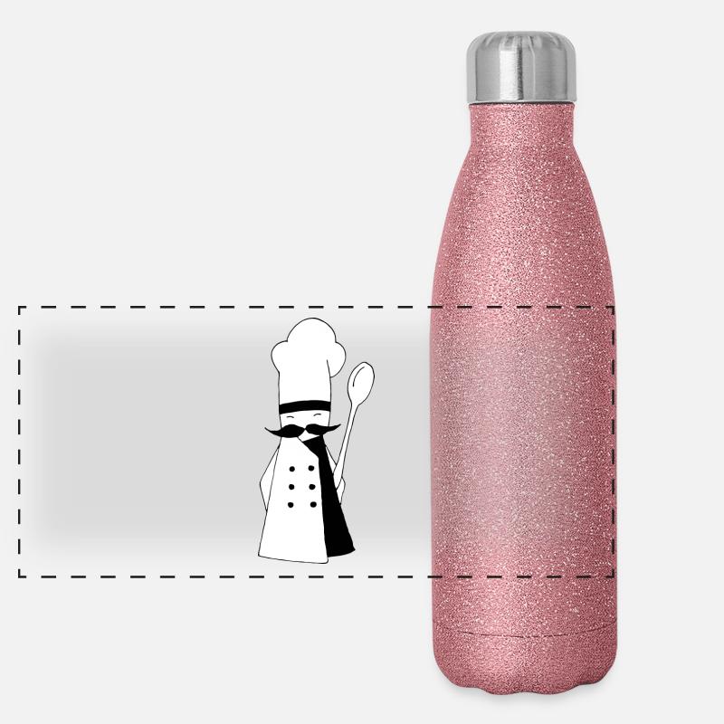 cuisinier Gourde isotherme panoramique pailletée 500 ml
