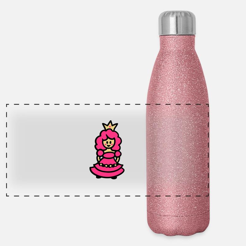 Princess Panoramic Glitter Thermal Bottle 500 ml