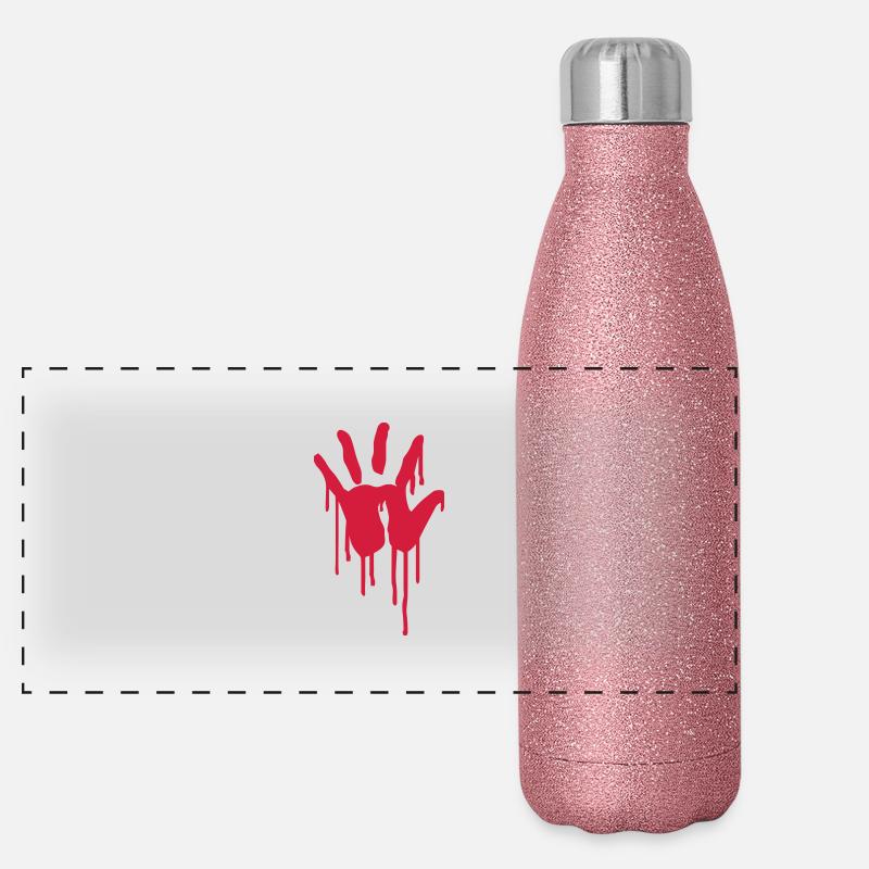 blood Panoramic Glitter Thermal Bottle 500 ml