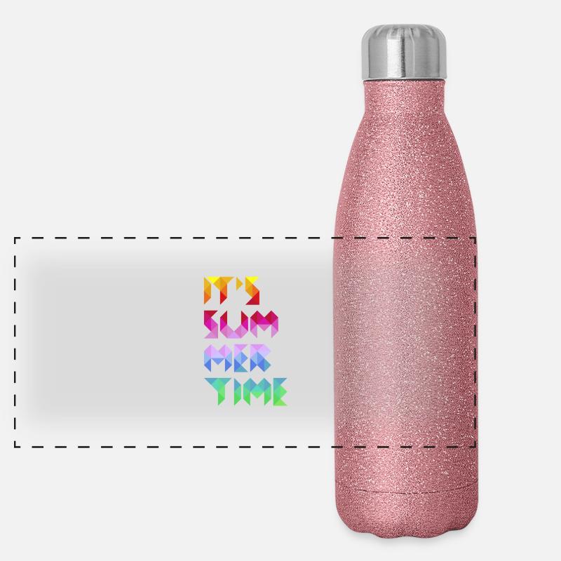It's Summer Time Panorama Glitzer Isolierflasche 500 ml