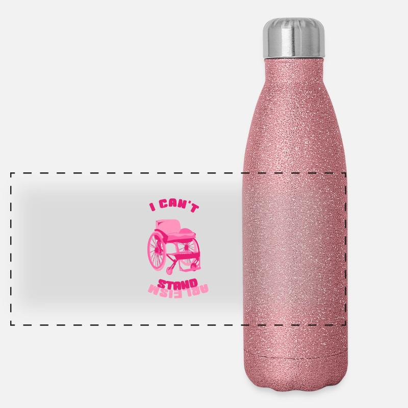 cant stand ableism Panorama Glitzer Isolierflasche 500 ml